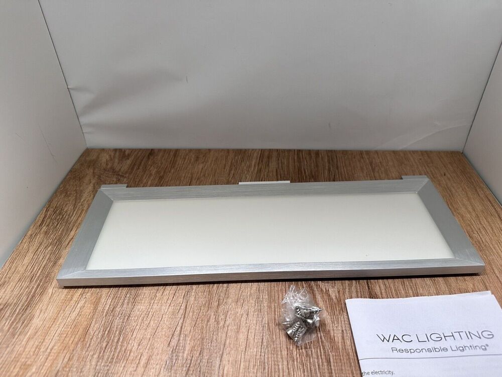 WAC LINE PRO 12" LED Edge Lit Task Lt 3000K Soft Wht, Aluminum - LN-LED12P-30-AL